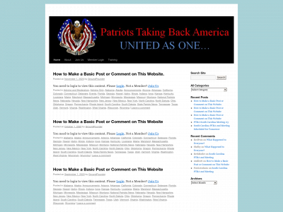 patriotstakingbackamerica.com snapshot