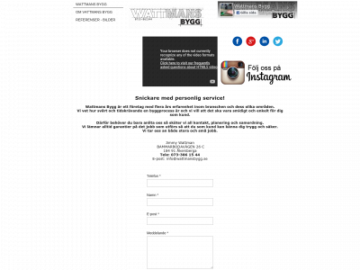 wattmansbygg.se snapshot