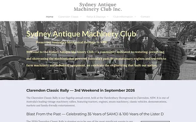 www.sydneyantiquemachineryclub.com snapshot