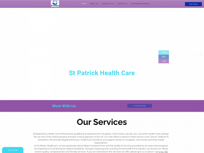 stpatrickhealthcare.co.uk snapshot