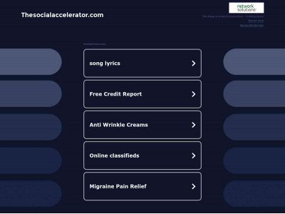 thesocialaccelerator.com snapshot