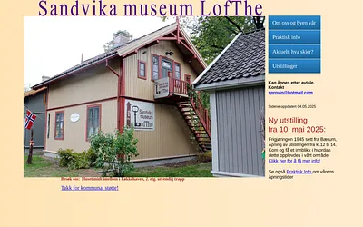 sandvikamuseum.no snapshot