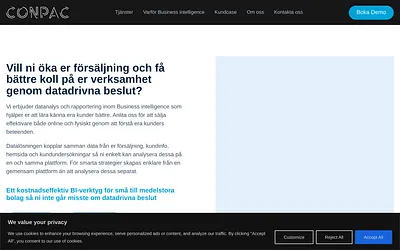 conpacanalytics.se snapshot