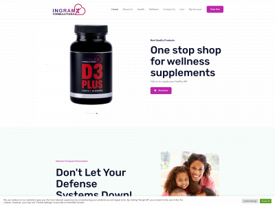 ingramformulations.com snapshot