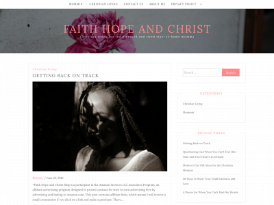 faithhopeandchrist.com snapshot