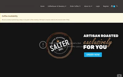 salterbroscoffee.com snapshot