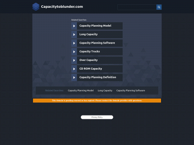 capacitytoblunder.com snapshot