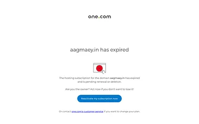 aagmaey.in snapshot