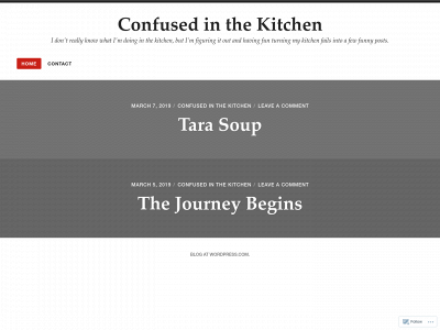confusedinthekitchen.com snapshot