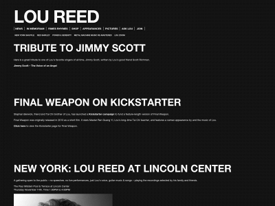 loureed.com snapshot
