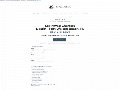 bayfishingdestin.com snapshot
