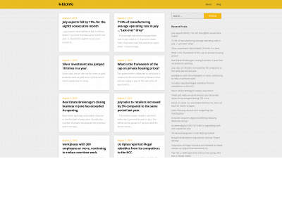 k-bizinfo.com snapshot