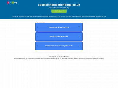 specialistdetectiondogs.co.uk snapshot