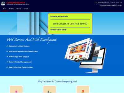 computing24x7.co.uk snapshot