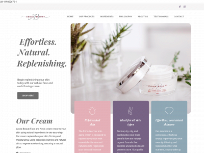 aronabeautylab.com snapshot