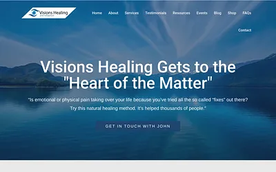 www.visionshealing.com snapshot