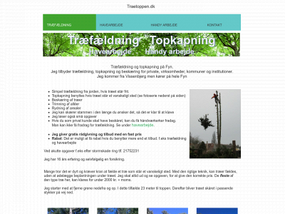 traetoppen.dk snapshot
