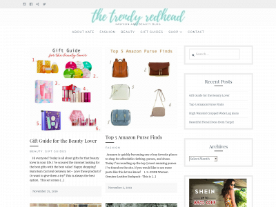 thetrendyredhead.com snapshot