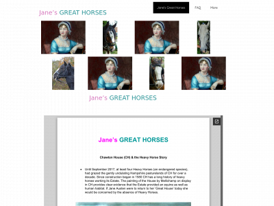janesgreathorse.com snapshot