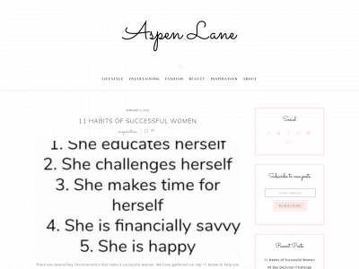 theaspenlane.com snapshot
