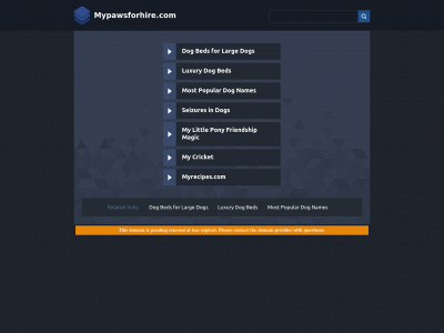 mypawsforhire.com snapshot
