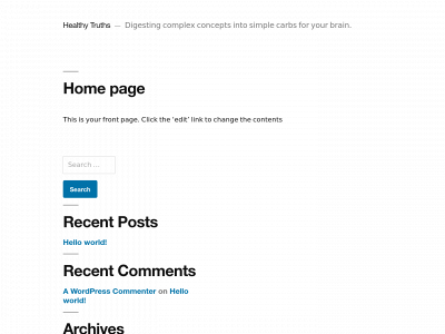 healthytruths.org snapshot