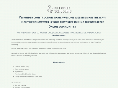 fullcircleschooling.org snapshot