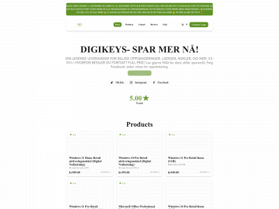 digikeys.no snapshot