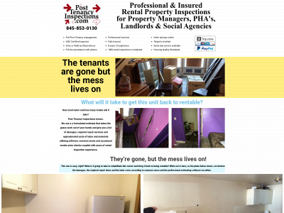 posttenancyinspections.com snapshot