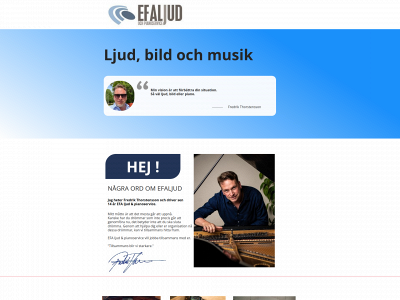 efaljudpiano.se snapshot