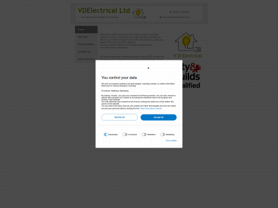 vdelectrical.co.uk snapshot