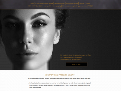 precisionbeauty.no snapshot