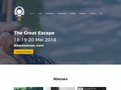 run2escape.be snapshot