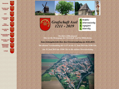 ortschaftasel.de snapshot