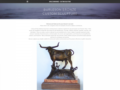 www.burlesonbronzeartist.com snapshot