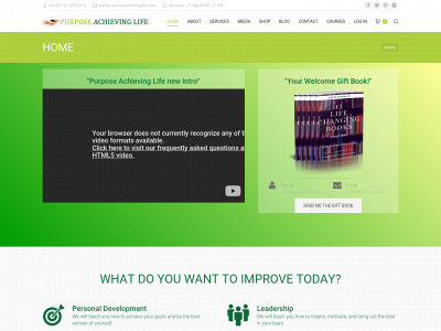 purposeachievinglife.com snapshot
