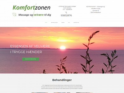 komfortzonen-massageogvelvære.dk snapshot
