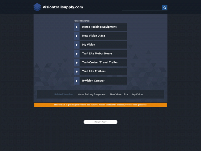 visiontrailsupply.com snapshot