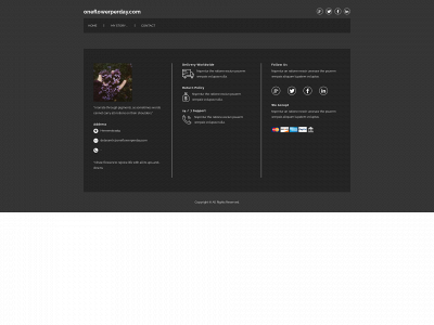 oneflowerperday.com snapshot