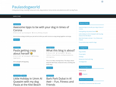 paulasdogworld.com snapshot
