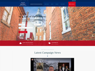votefordavidwilson.com snapshot