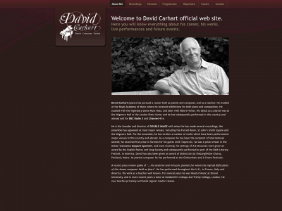 davidcarhartpianistcomposer.co.uk snapshot