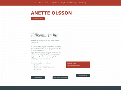 anetteolsson.se snapshot
