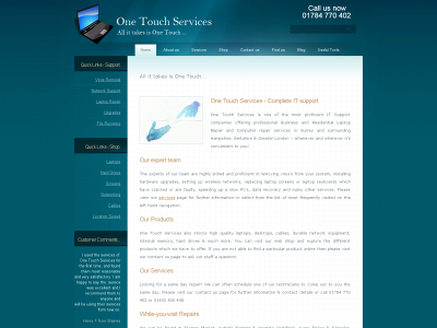 onetouchservices.co.uk snapshot