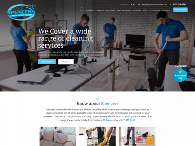 spencersjanitorial.com snapshot