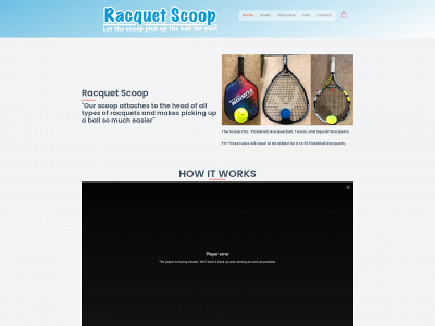 racquetscoop.com snapshot