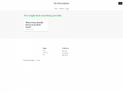 nodescription.site snapshot