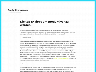 produktiv-werden.de snapshot