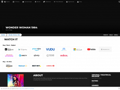 wonderwoman.com snapshot