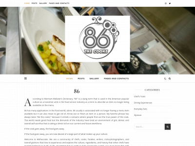 86thecooks.com snapshot